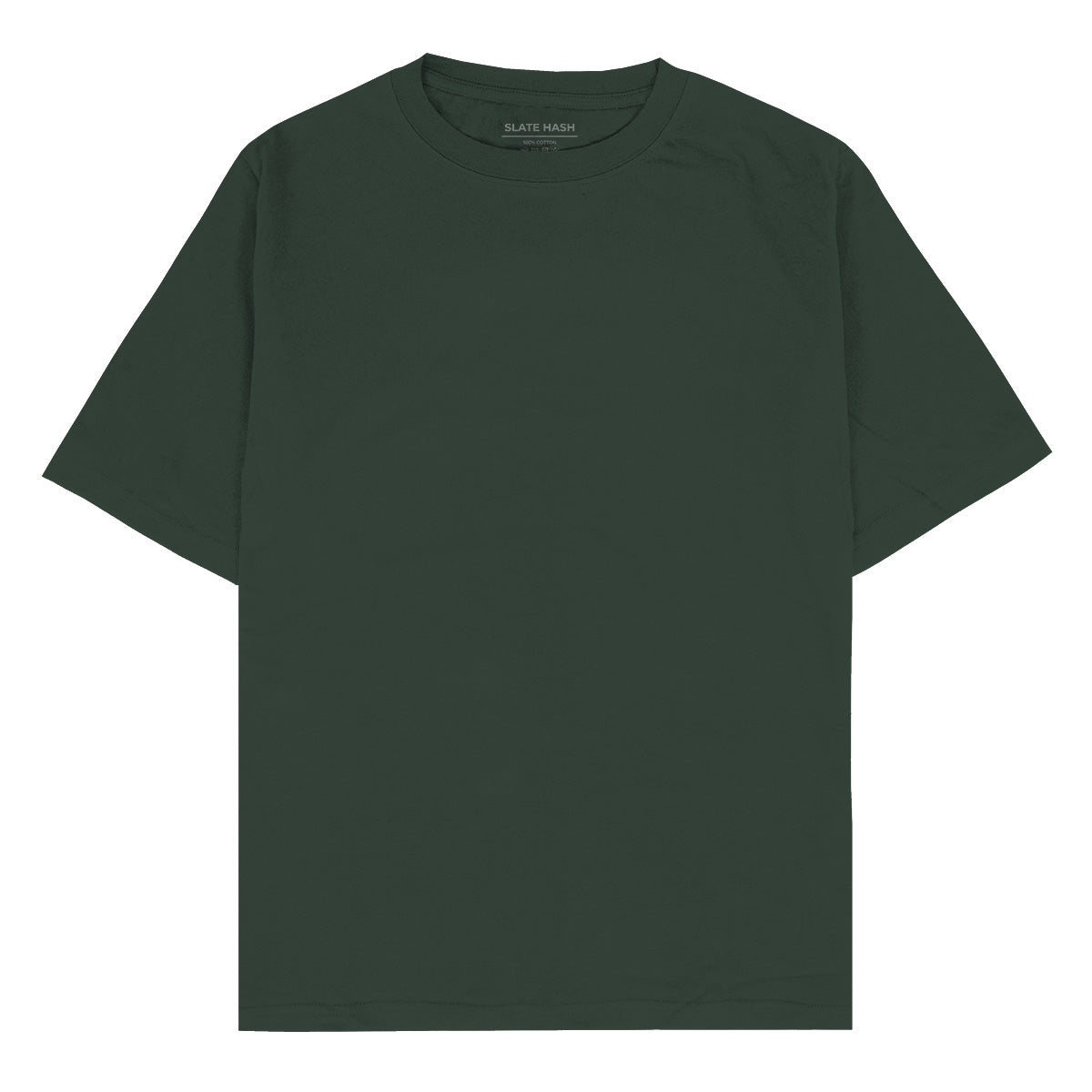 Olive Green Plain Oversized T shirt SLATE HASH Olive Green Plain Oversized T shirt SLATE HASH