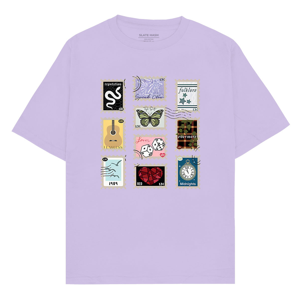 Taylor album stamps Oversized T-shirt