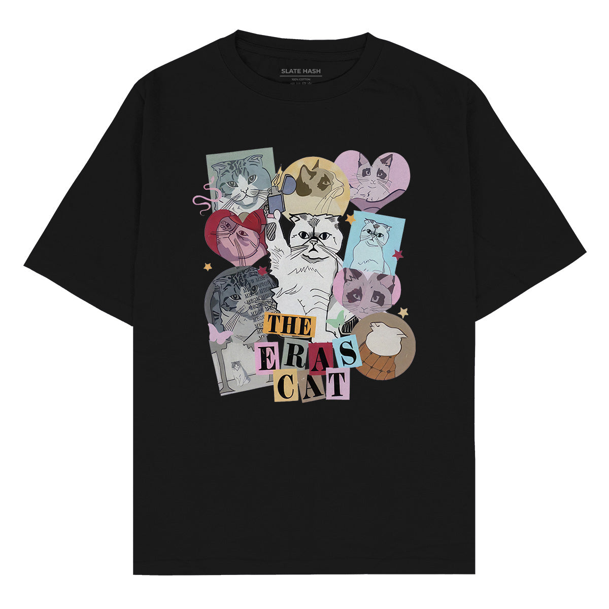 The Eras Cat Oversized T-shirt – SLATE HASH