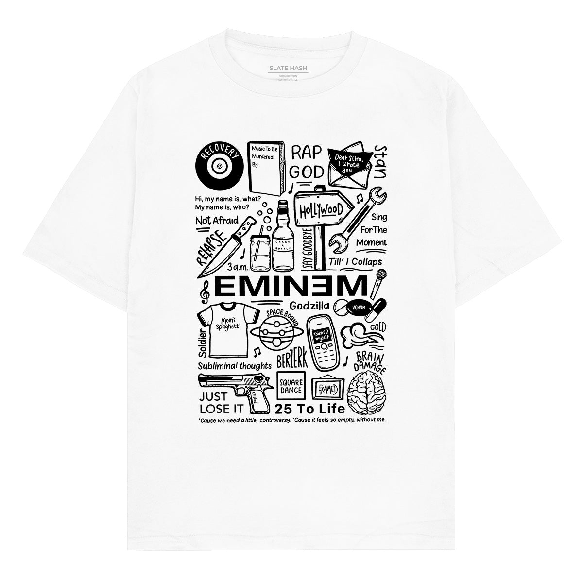 Slim shady doodle Oversized T-shirt