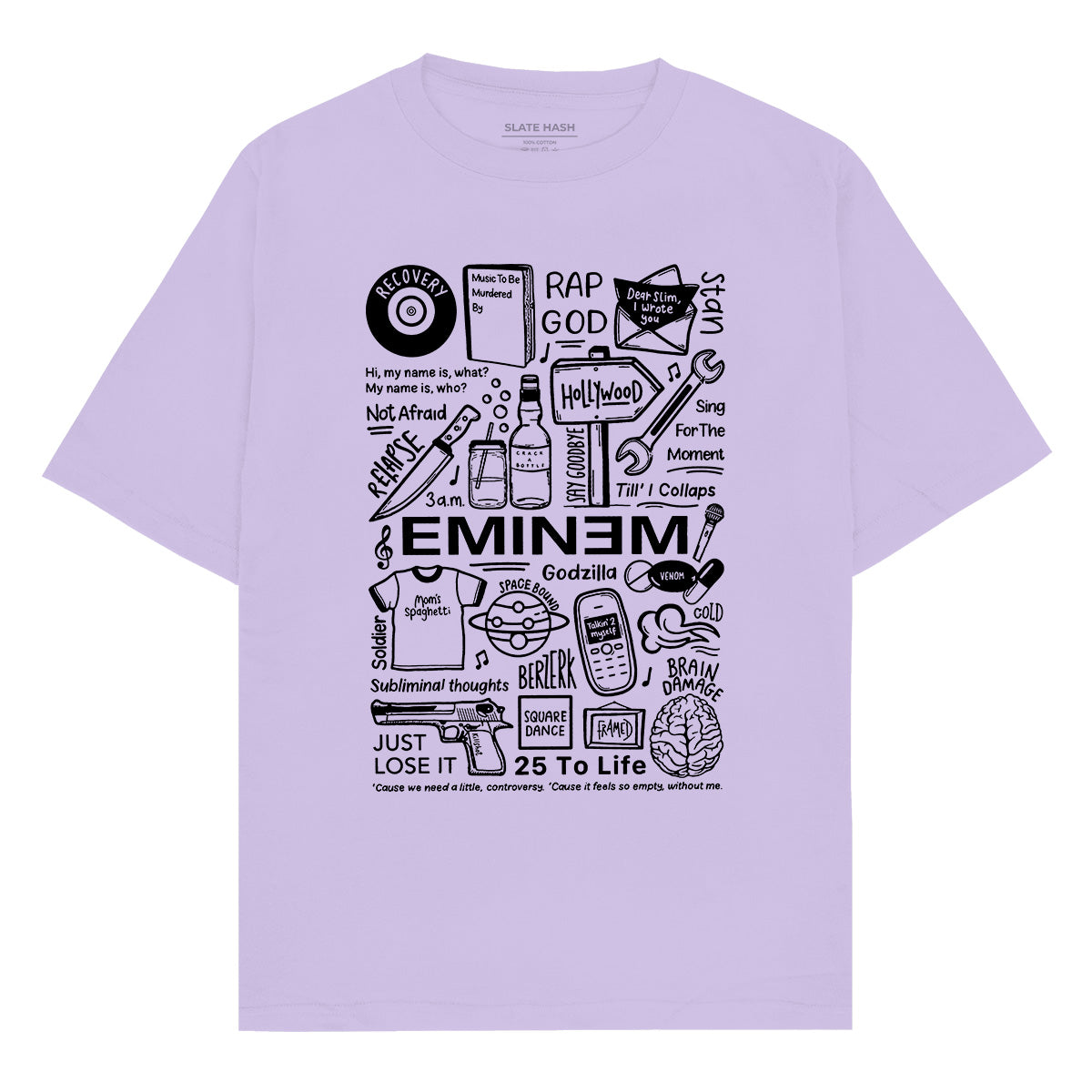 Slim shady doodle Oversized T-shirt