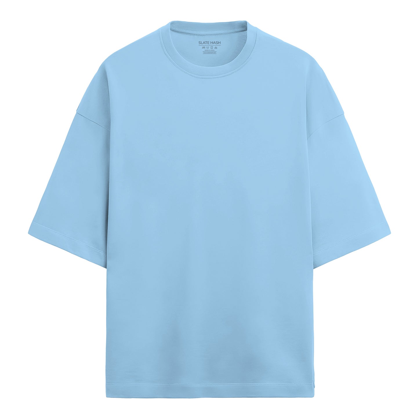 Baby Blue Terry Cotton Oversized T-shirt (280 GSM)