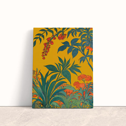 Sunlit Botanical Escape Canvas Print