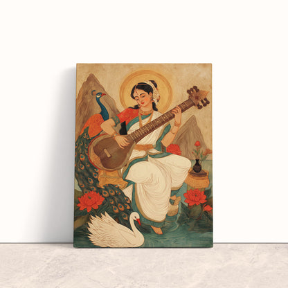 Goddess Saraswati Canvas Print