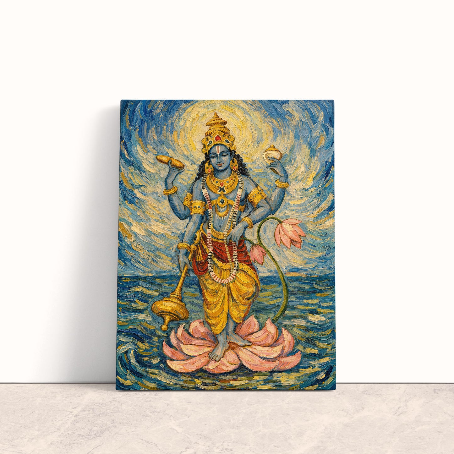 Cosmic Vishnu Canvas Print