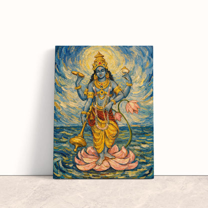 Cosmic Vishnu Canvas Print