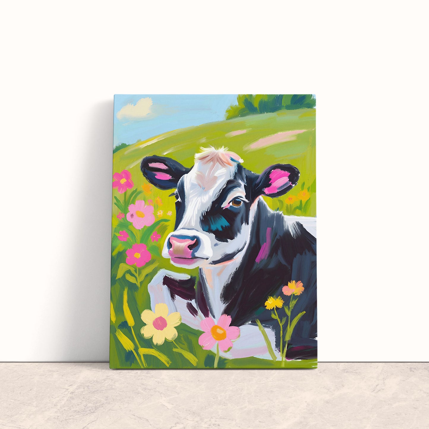 Meadow Calf Canvas Print