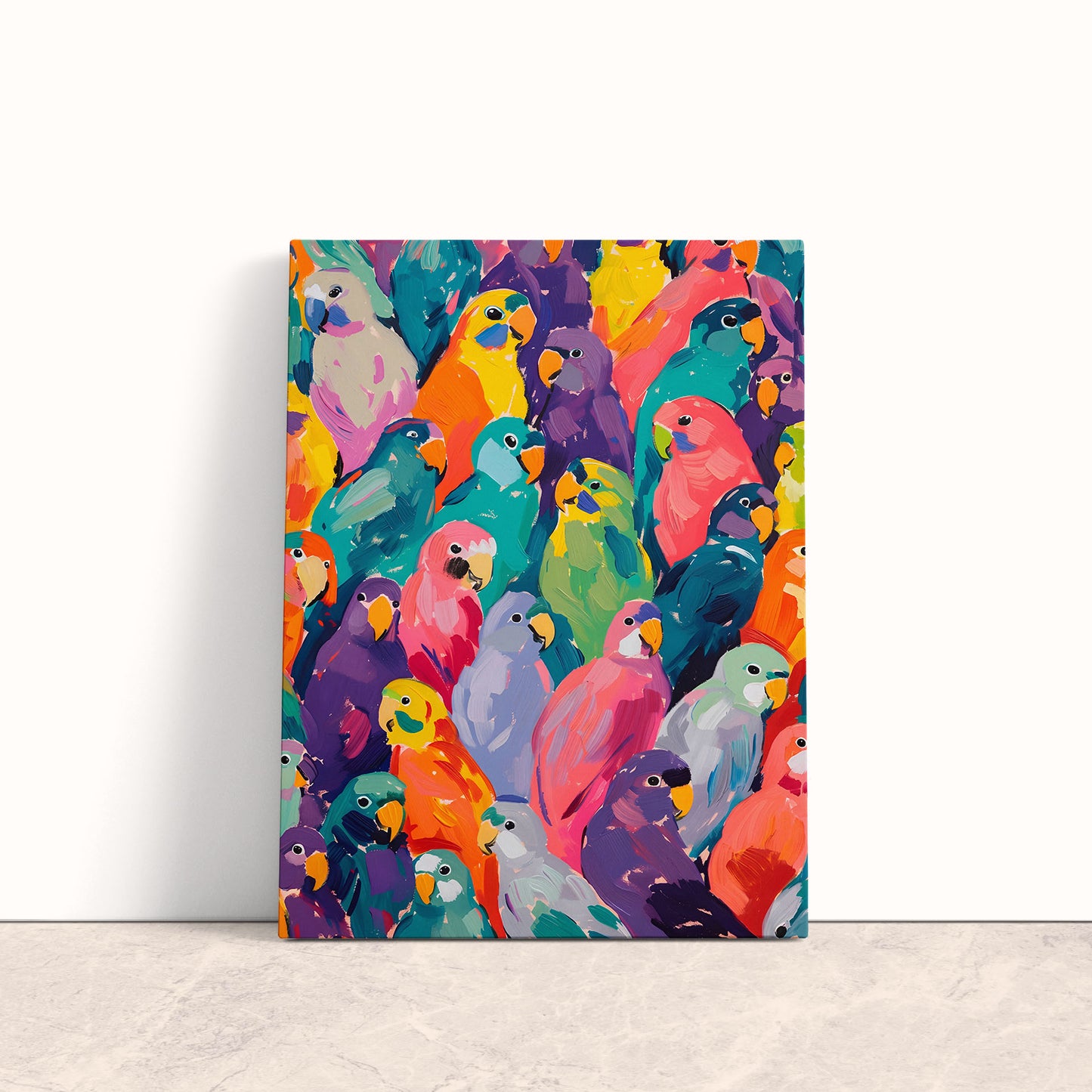Parrot Parade Canvas Print