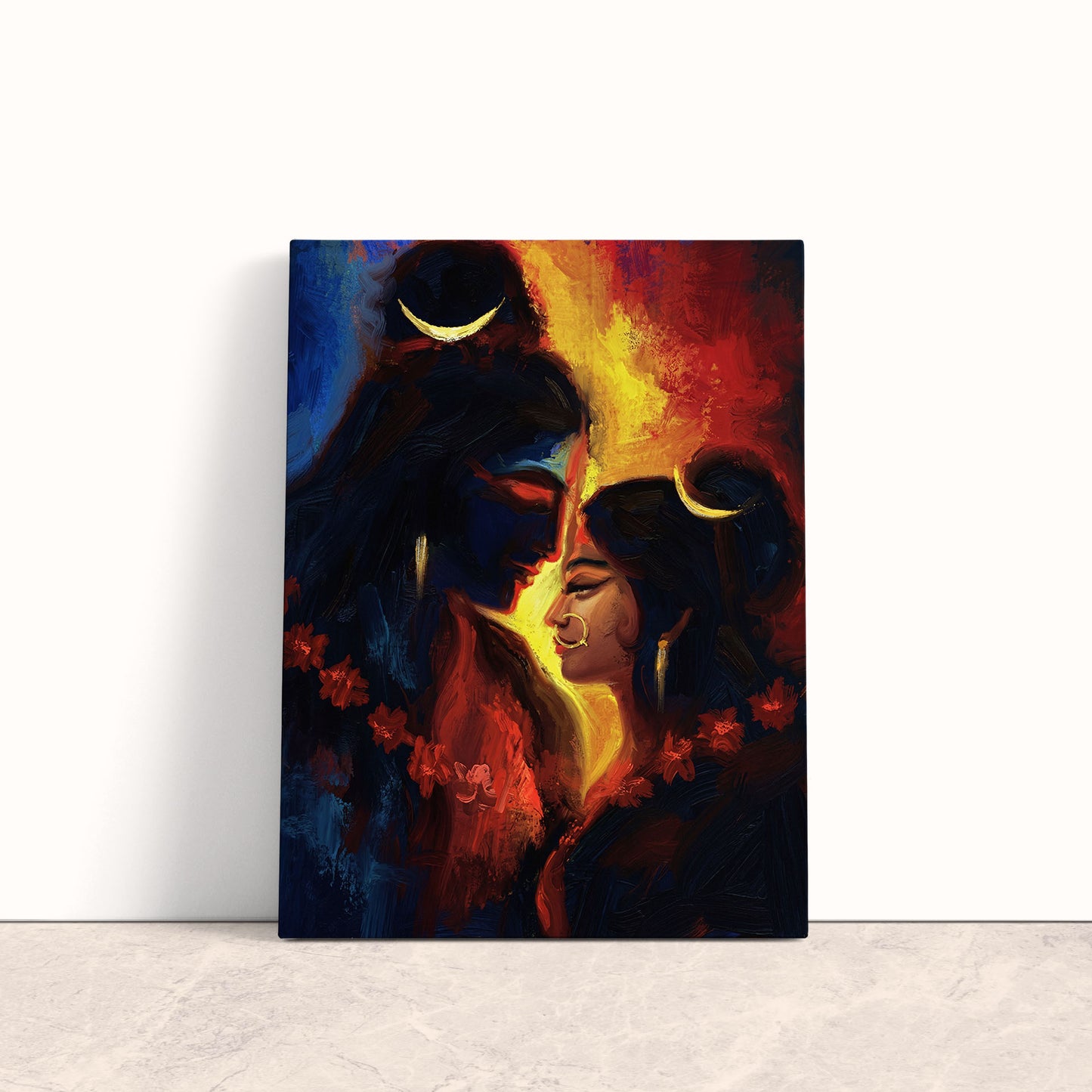 Shiva & Shakti Canvas Print