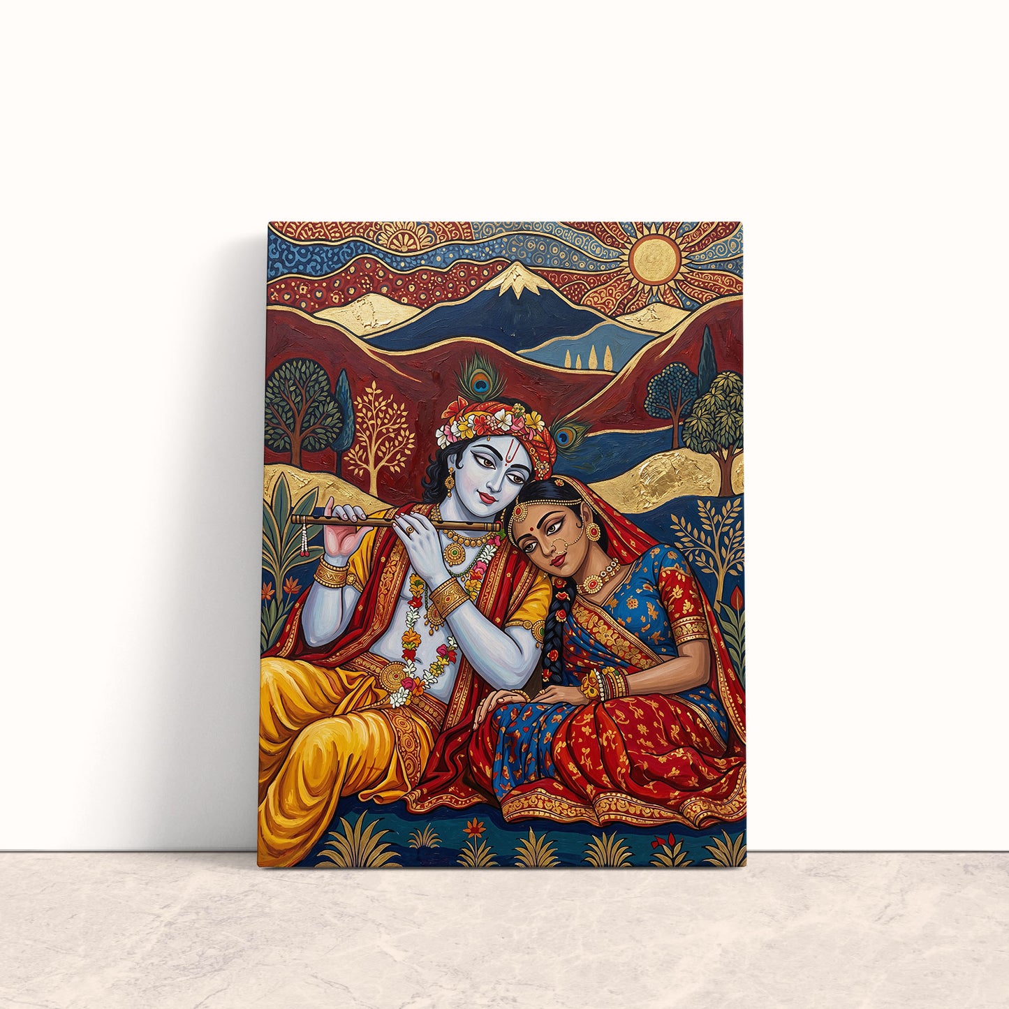 Radha Krishna Canvas Print