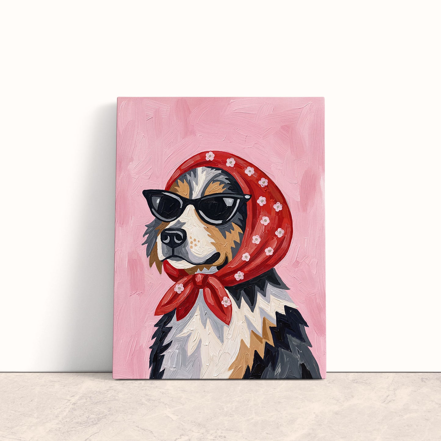 Vogue Pup Canvas Print