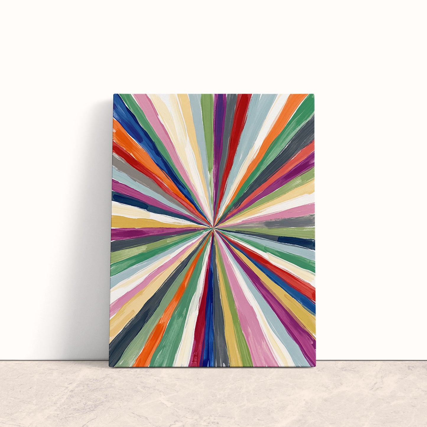 Spectrum Burst Canvas Print