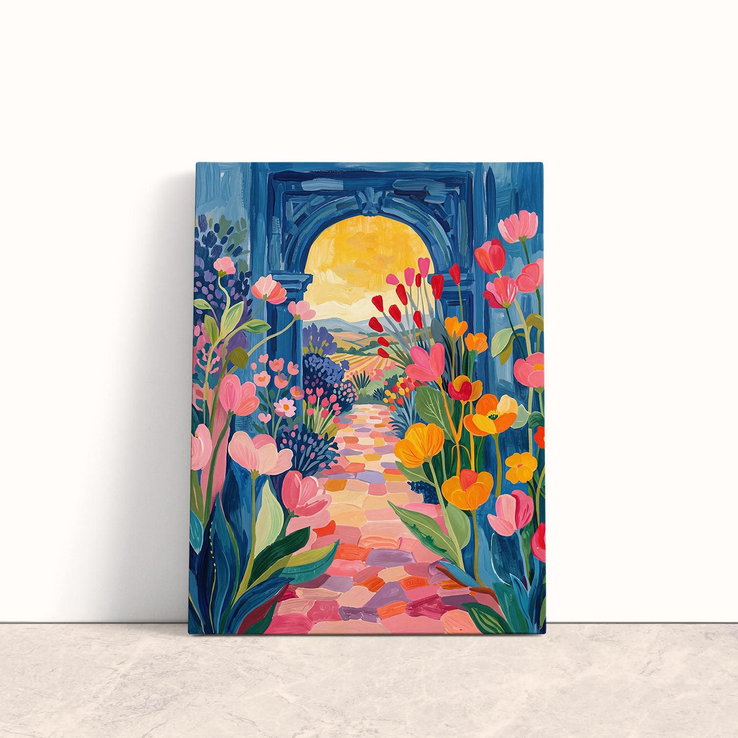 Through the Garden Arch Canvas Print