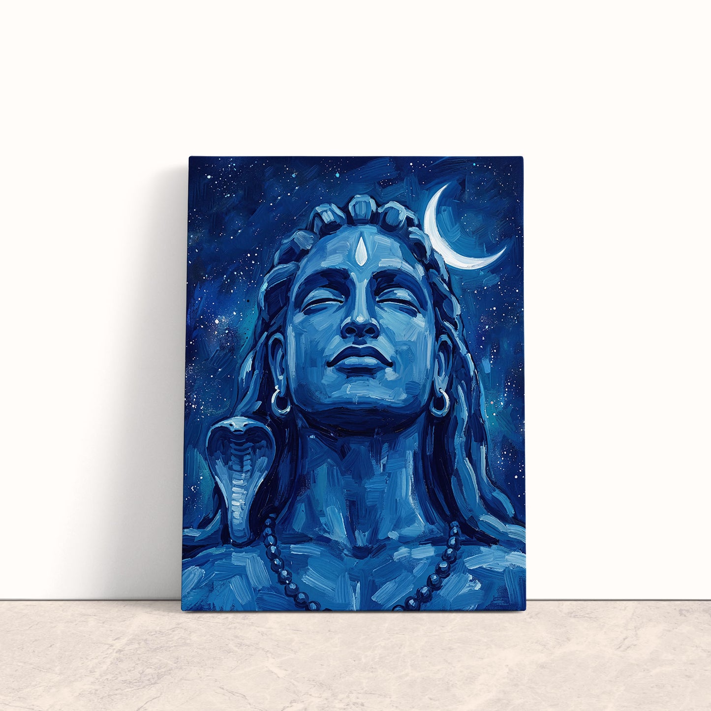 Cosmic Serenity Shiva Canvas Print