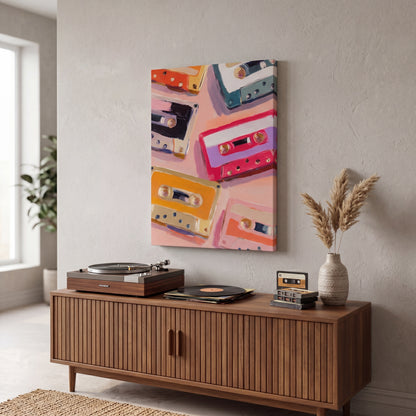 Retro Cassette Canvas Print