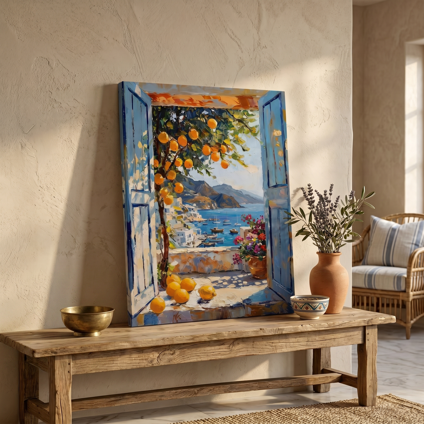 Lemon Grove Coastal View Canvas Print