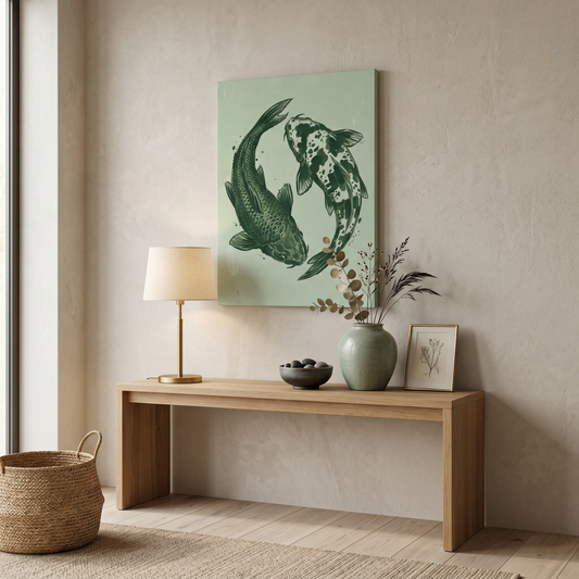Koi Balance Canvas Print