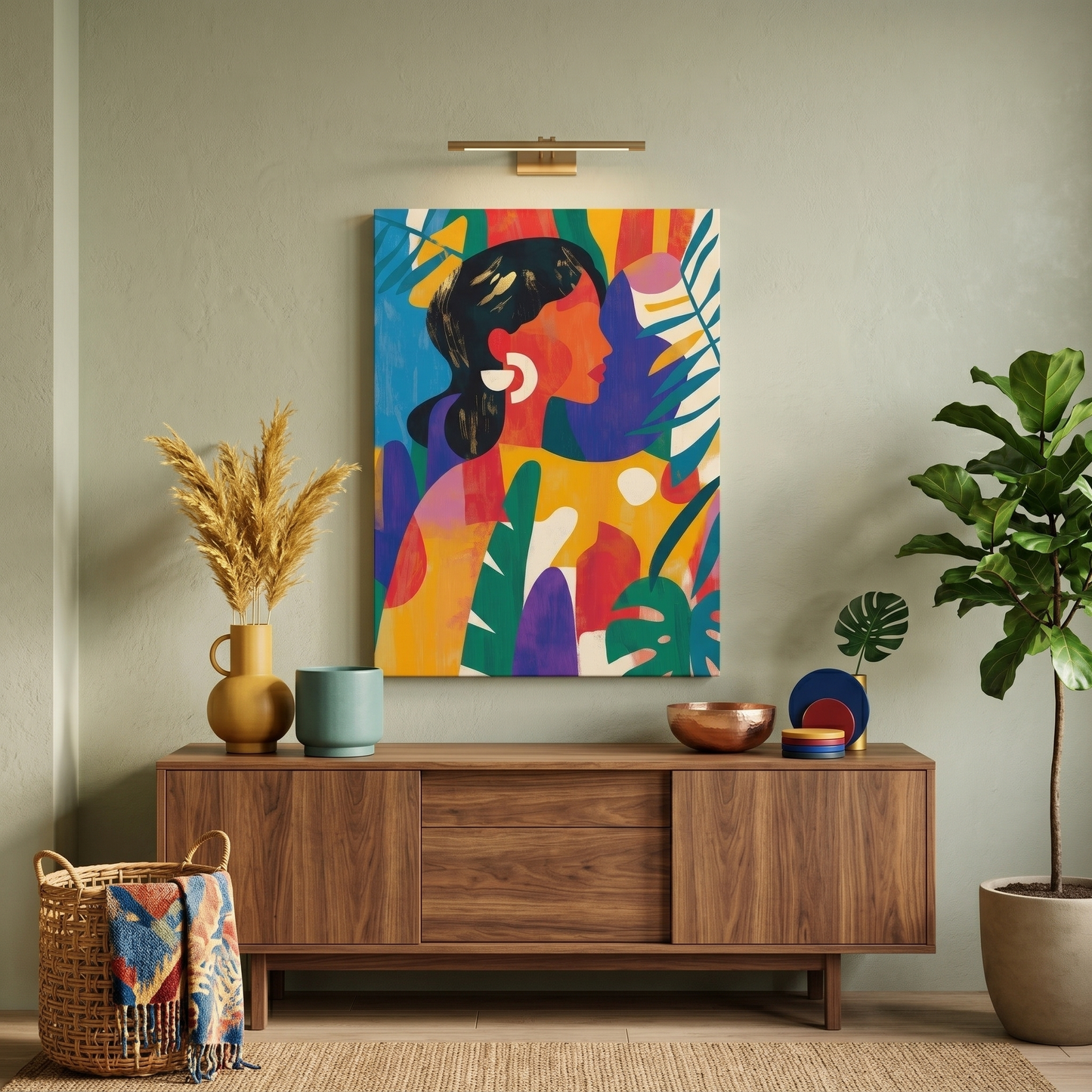 Abstract Woman Canvas Print