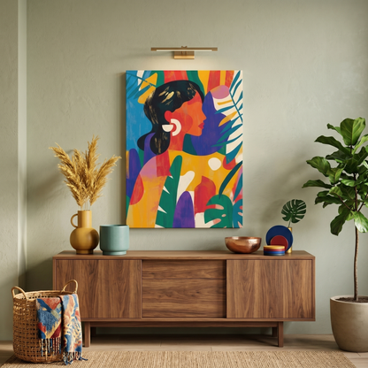 Abstract Woman Canvas Print