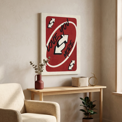 Love you more Canvas Print