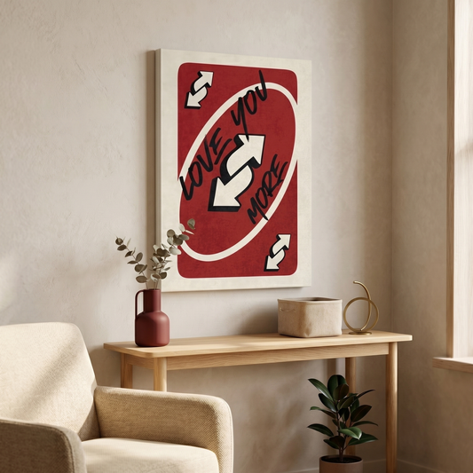 Love you more Canvas Print