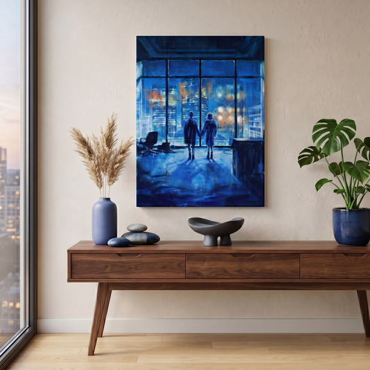At a very strange time Canvas Print