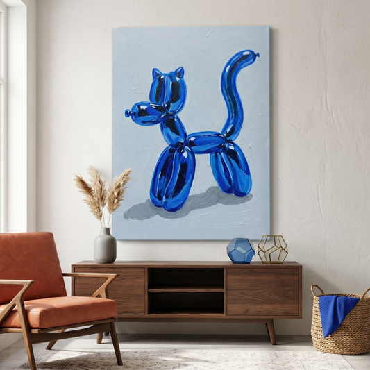 Balloon cat Canvas Print
