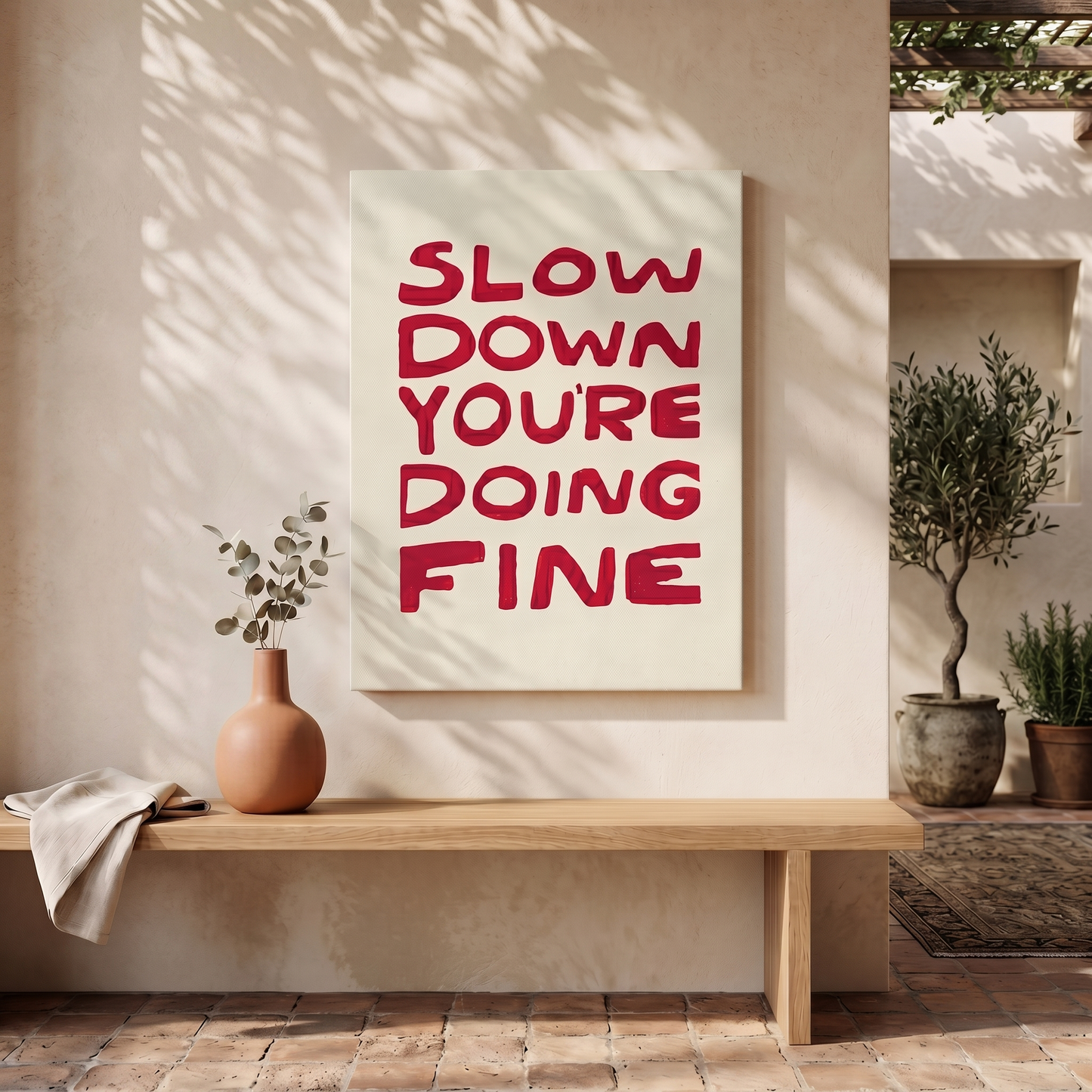 Slow Down Canvas Print