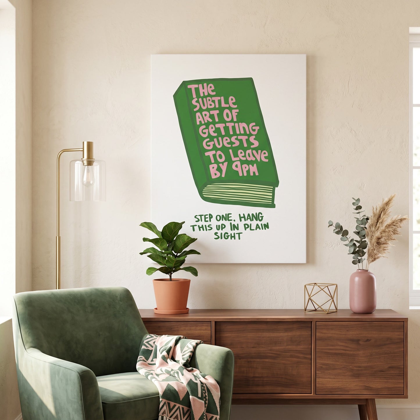 Leave by 9PM Canvas Print