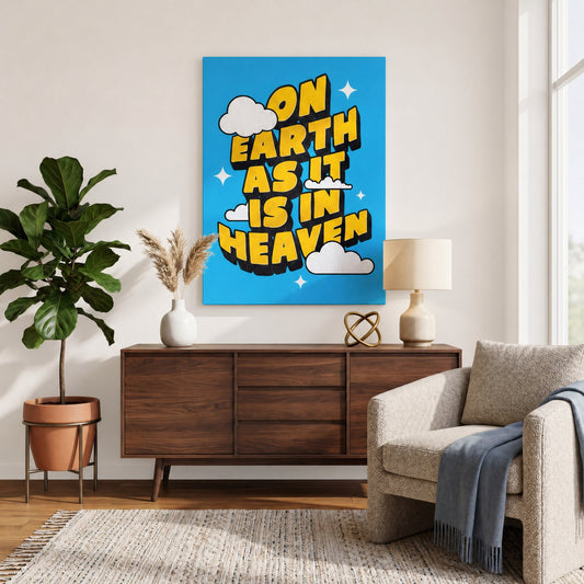 On Earth As It Is In Heaven Canvas Print