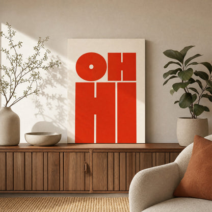 Oh Hi Canvas Print