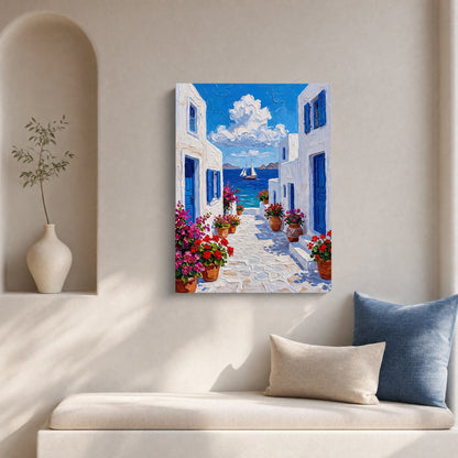 Azure Passage Canvas Print