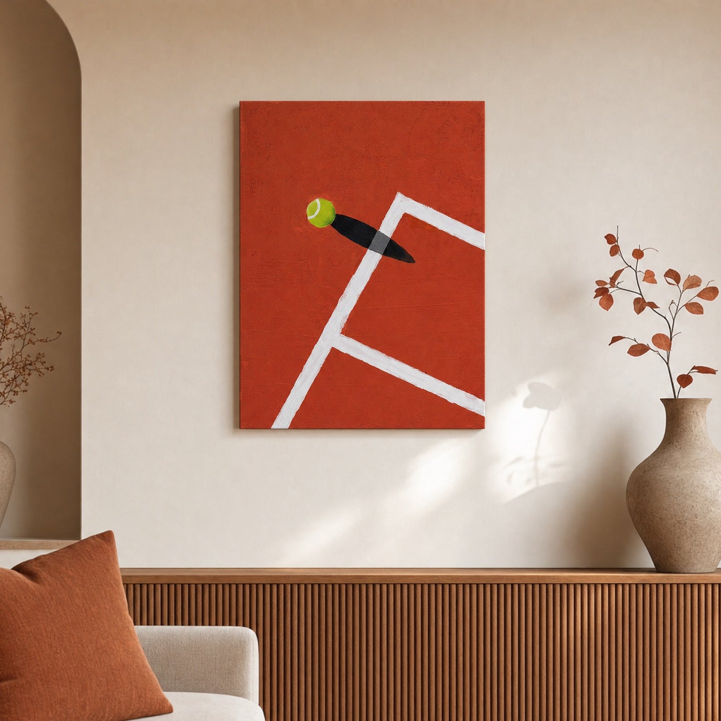 SLATE HASH canvas print, Line Call