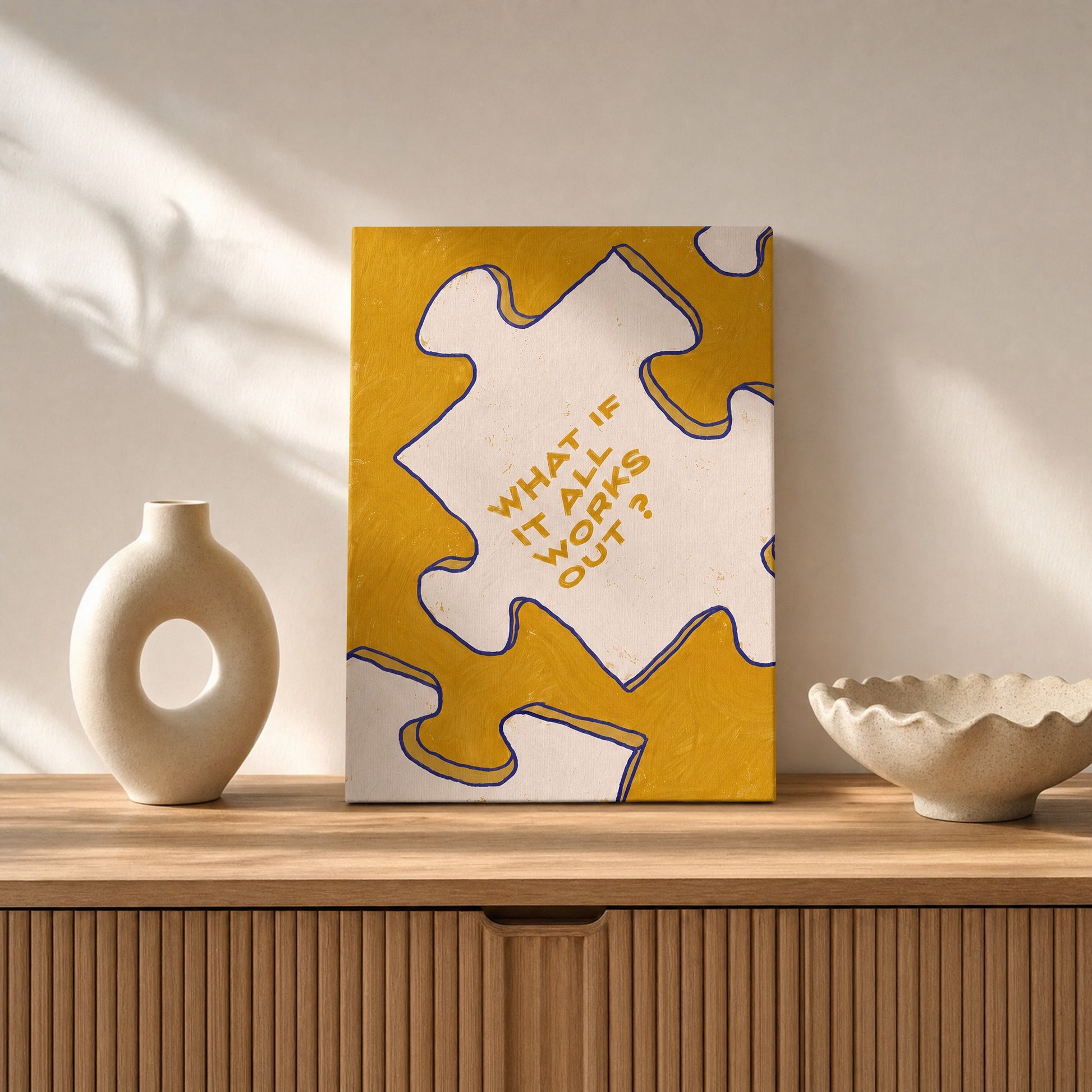 SLATE HASH canvas print, The Missing Piece