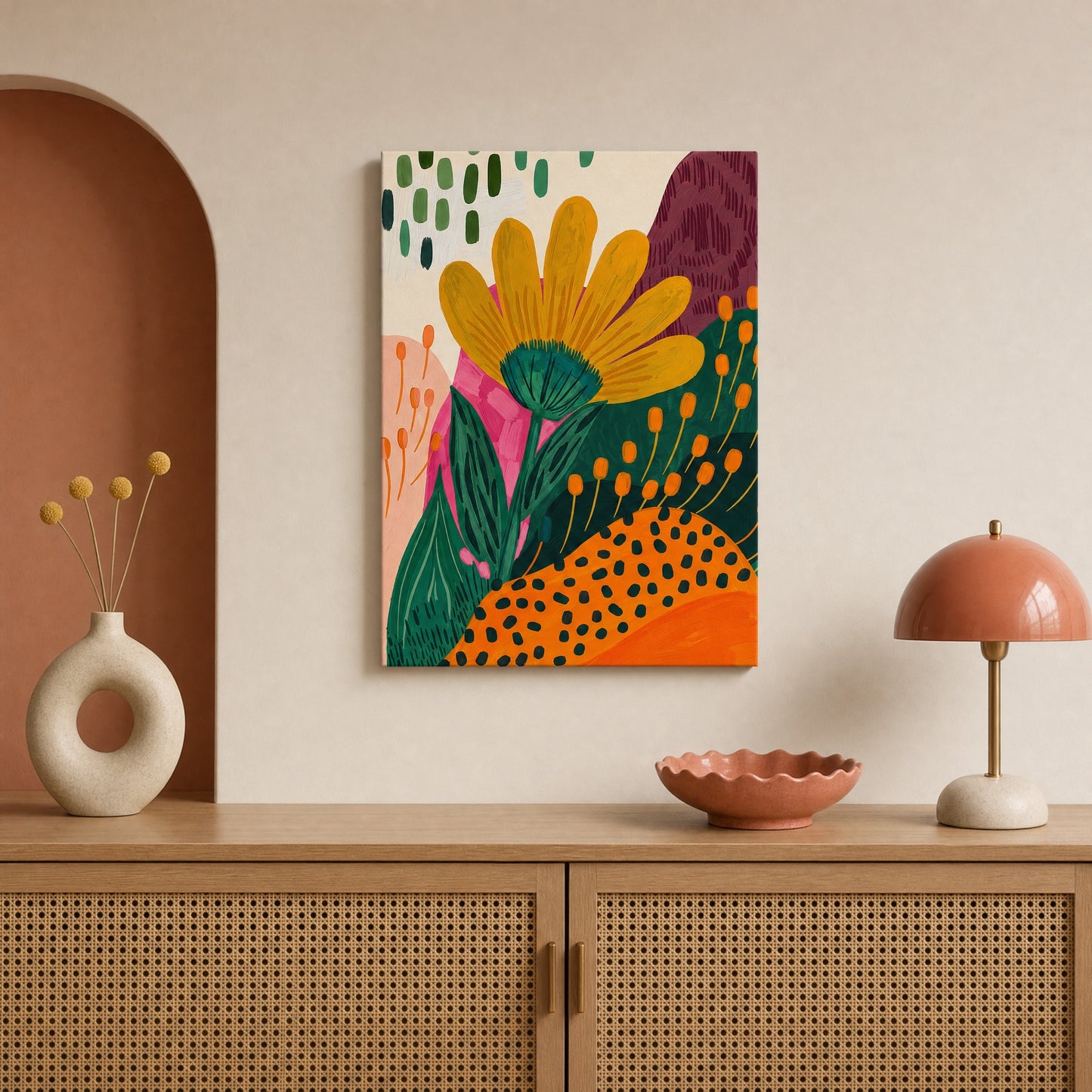 Abstract Bloom Canvas Print