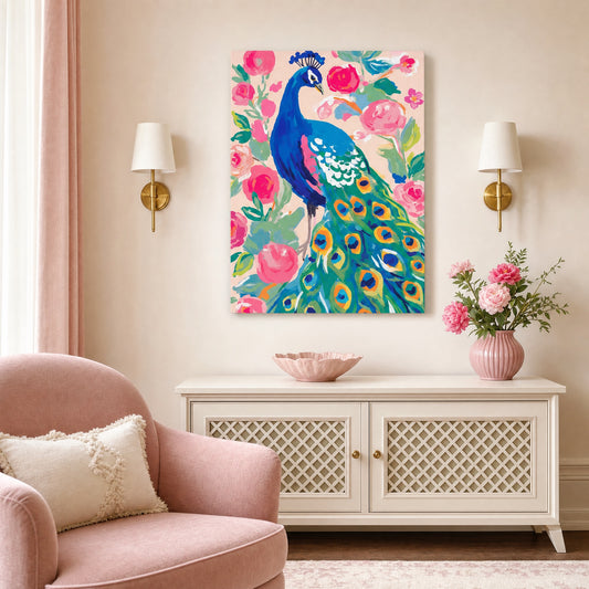 Royal Peacock Canvas Print