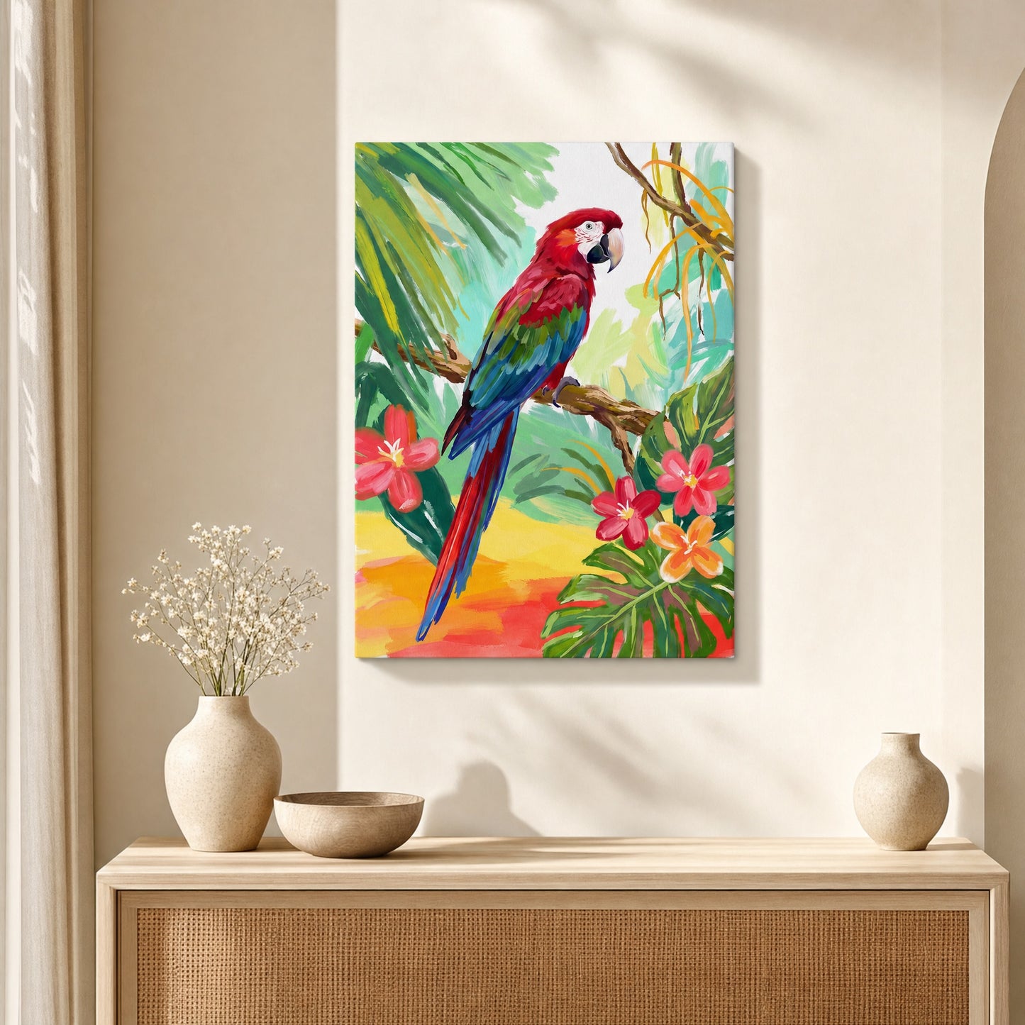 Scarlet Macaw Canvas Print