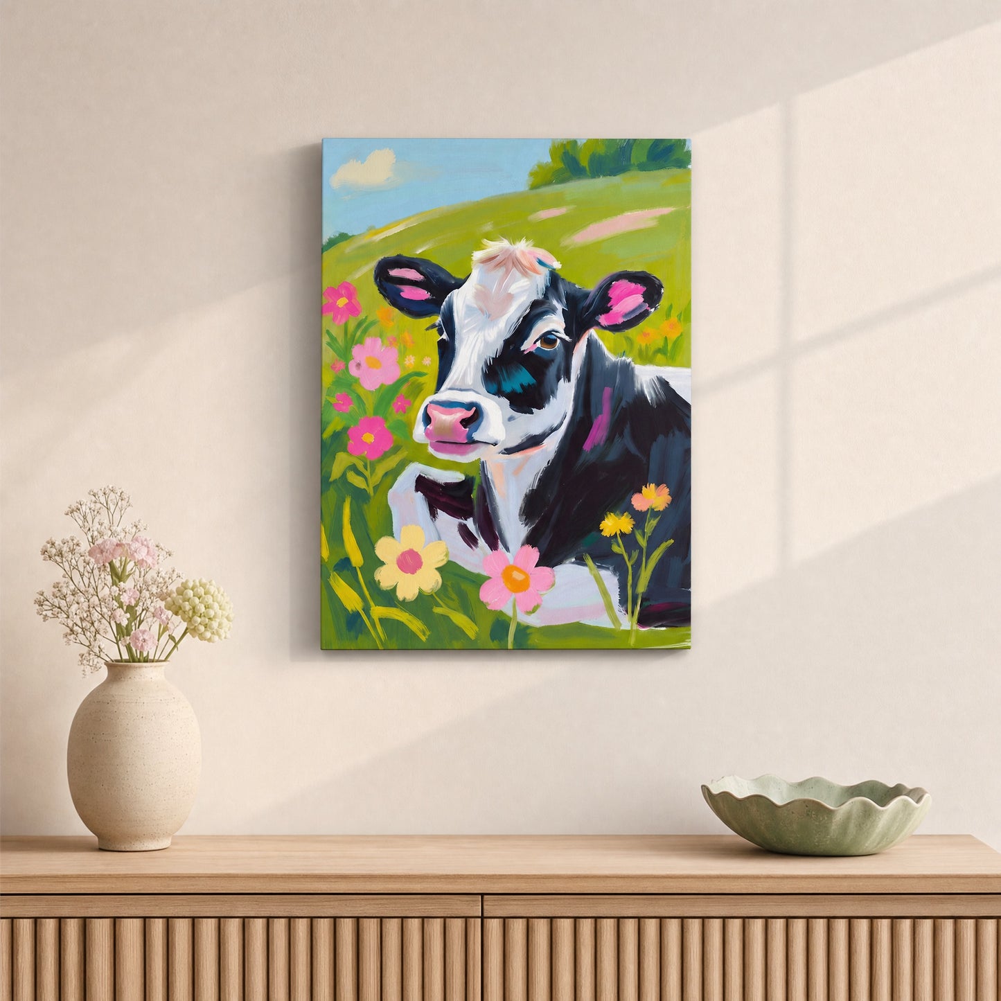 Meadow Calf Canvas Print