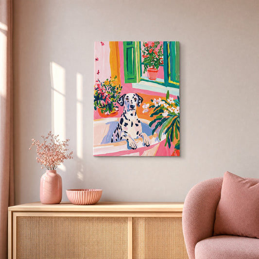 SLATE HASH canvas print, Mediterranean Dalmatian