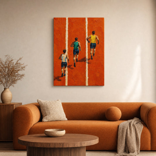 SLATE HASH canvas print, The Finish Line