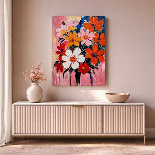 SLATE HASH canvas print, Wildflower Bouquet
