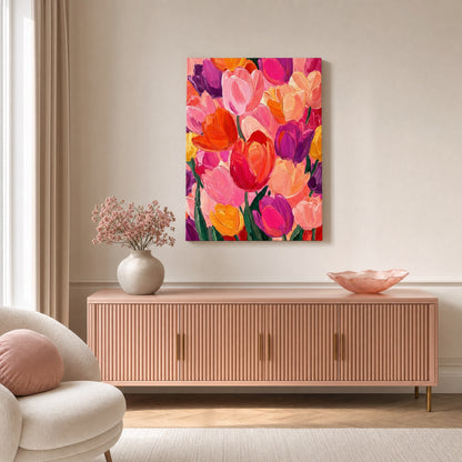 Tulip Symphony Canvas Print