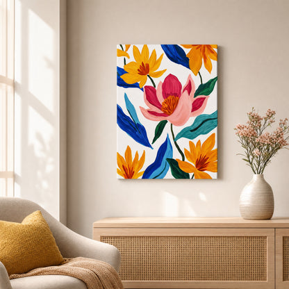 Floral Radiance Canvas Print