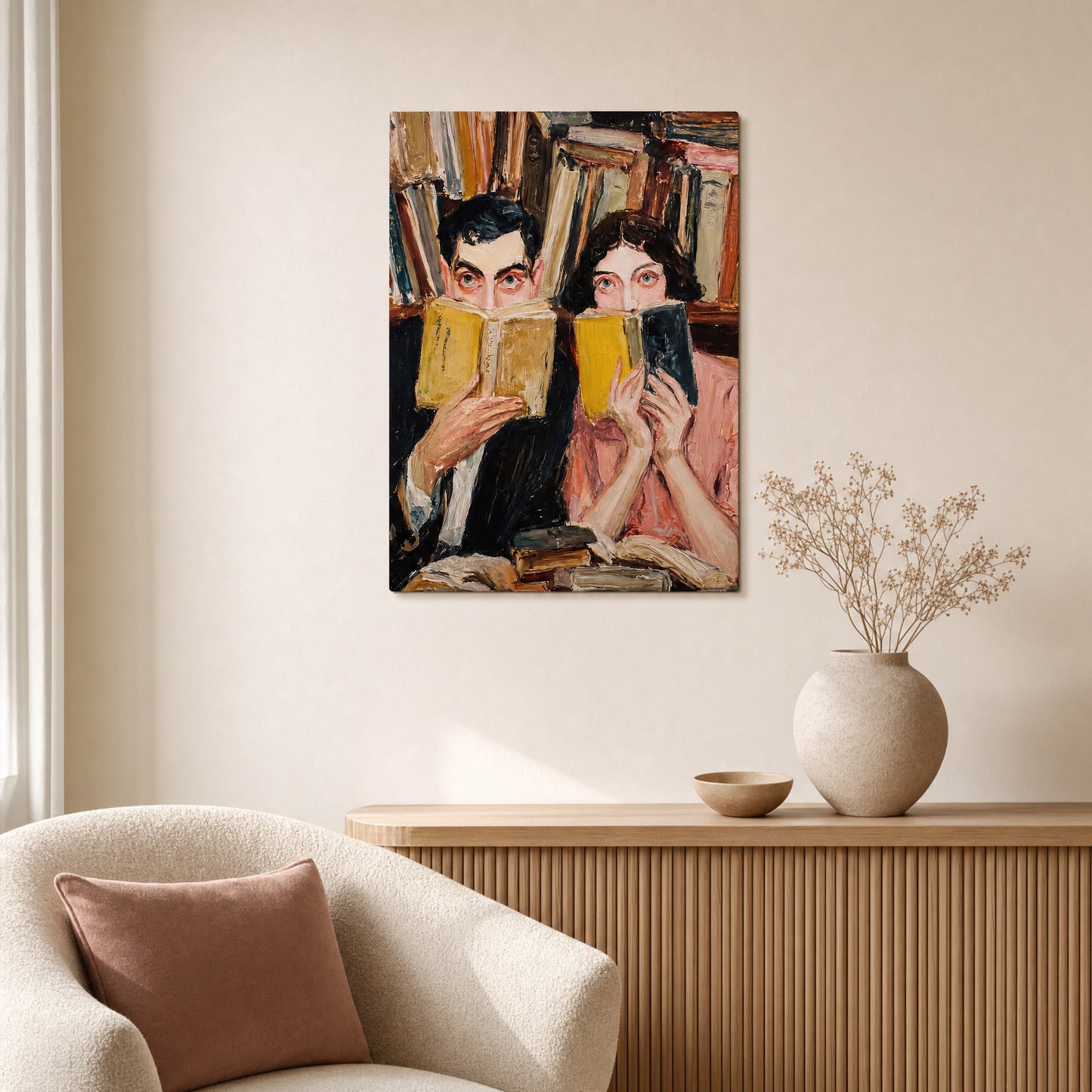 SLATE HASH canvas print, Between the Pages