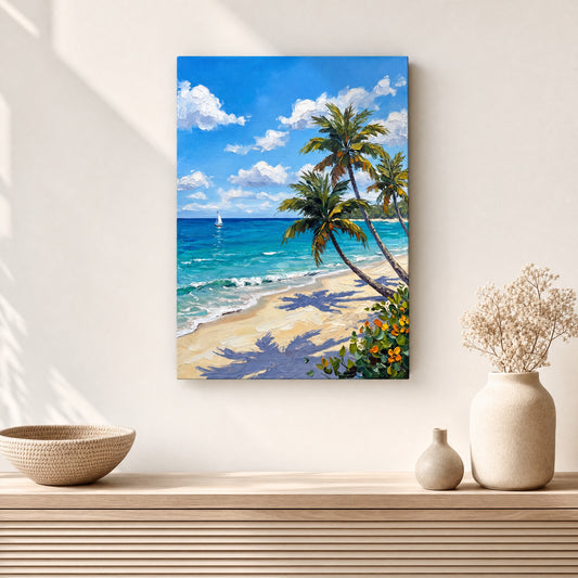 SLATE HASH canvas print, Paradise Shore