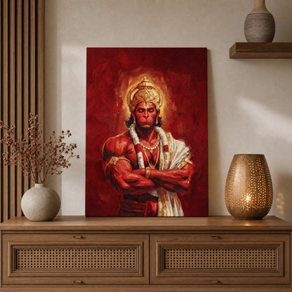 Mighty Hanuman Canvas Print