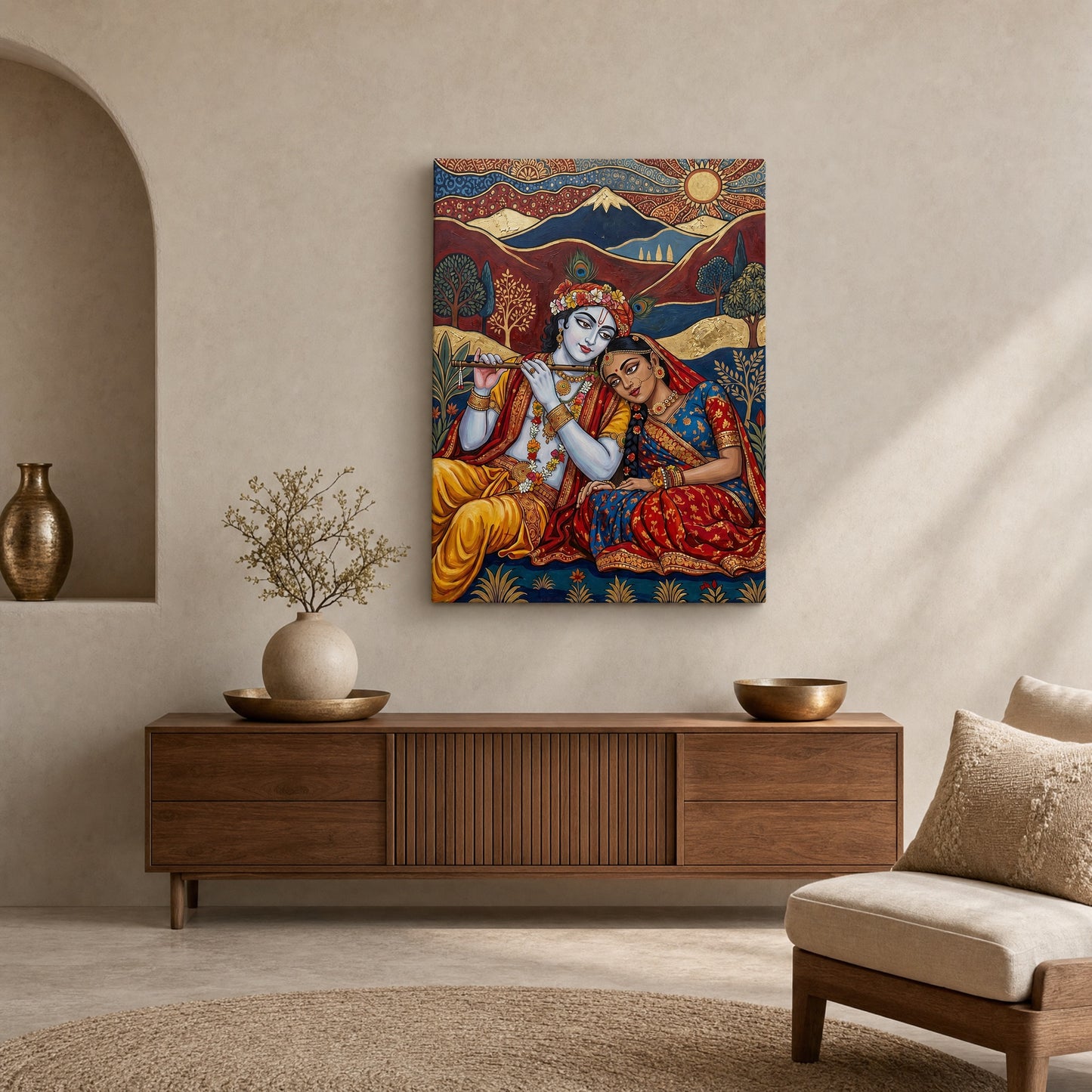 Radha Krishna Canvas Print