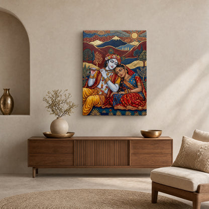 Radha Krishna Canvas Print