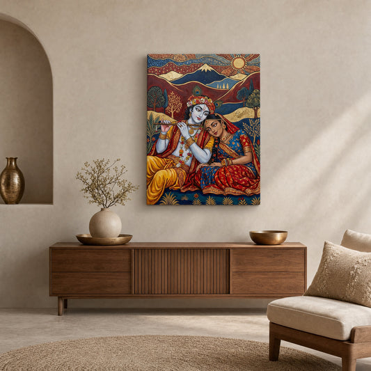 SLATE HASH canvas print, Radha Krishna