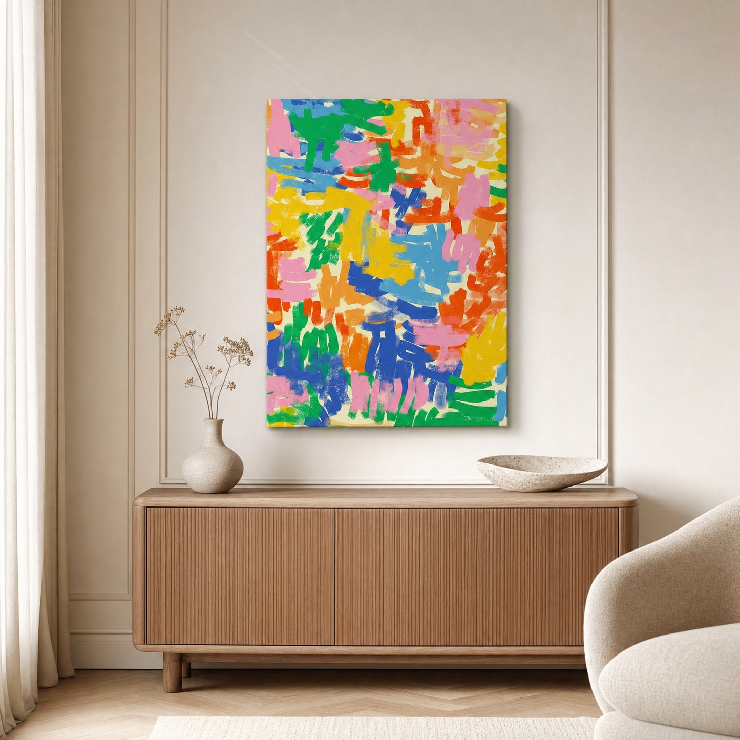 SLATE HASH canvas print, Color Carnival